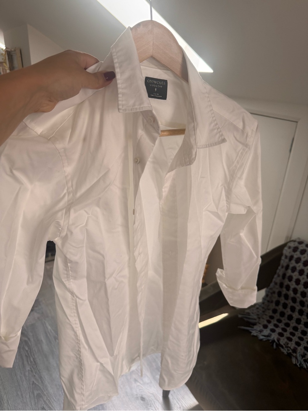 Crewcuts White Girls' Top - Classic Button-Up Style